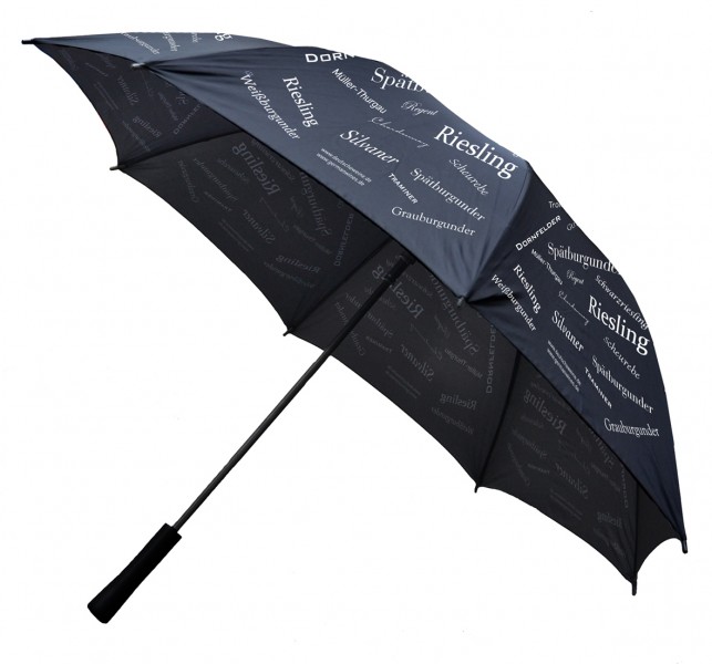 Зонт-трость Deutsche Weine полуавтомат с деревянной ручкой